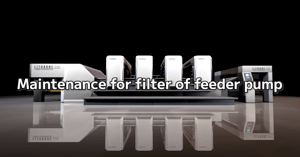 Maintenance for filter of feeder pump
