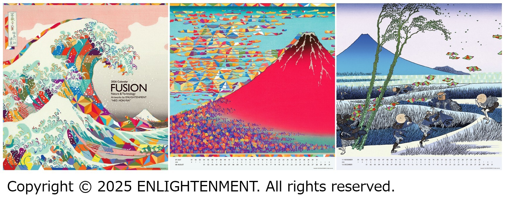 Komori Launches 2026 Calendar Featuring “NEO HOKUSAI” — Embodying